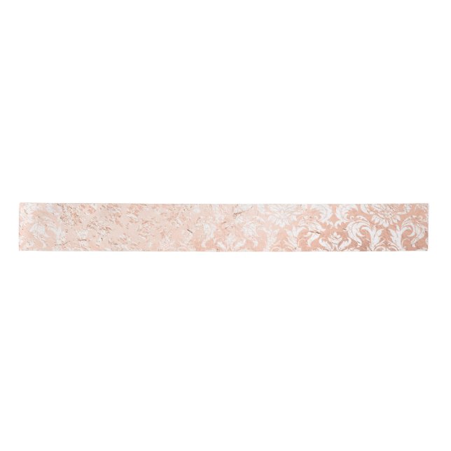 Ruban En Satin Damassé or rose (Devant)