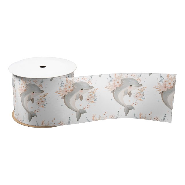 Ruban En Satin Dauphin mignon (Bobine)