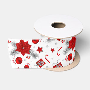 Ruban En Satin Décor de Noël motif