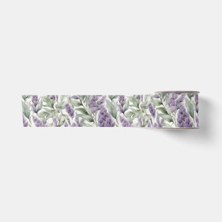 Ruban En Satin Découpage floral Lilac et Sage