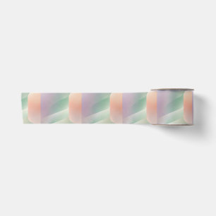 Ruban En Satin Dégradé Abstrait Pastel Couleur Douce Esthétique