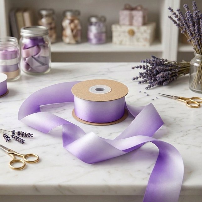 Ruban En Satin Dégradé Ombré Violet (Créateur téléchargé)