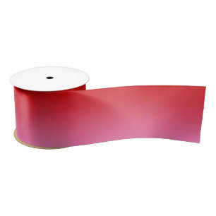 Ruban En Satin Dégradé Rose Rouge Ombré #1 large