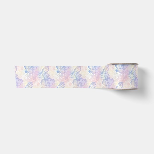Ruban En Satin Dents de Dentelle Pastel (Devant)
