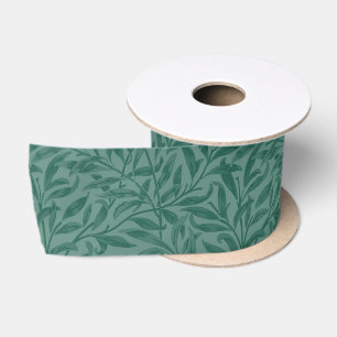 Ruban En Satin Design feuille vintage vert élégant