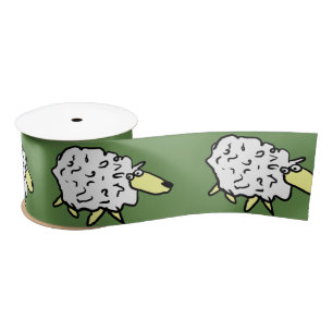 Ruban En Satin Design Motif mouton