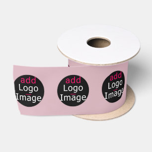Ruban En Satin Design Promotionnel Personnalisable Dusty Rose ros