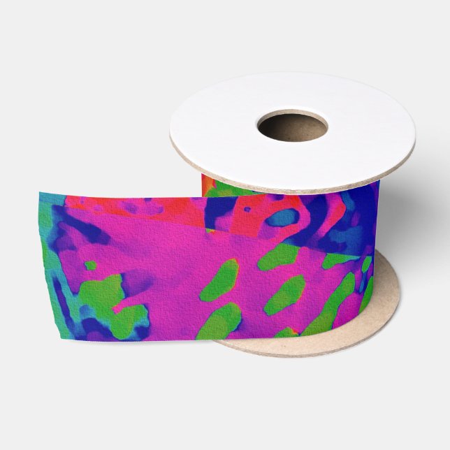 Ruban En Satin Design Punk Rock (Bobine)