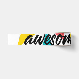Ruban En Satin Design urbain moderne, gai et tendance de "Awesome