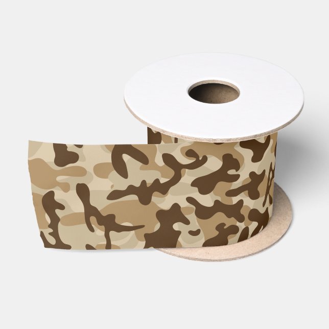 Ruban En Satin Dessert camouflage (Bobine)