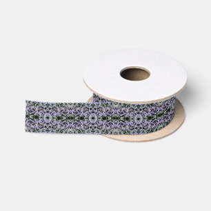 Ruban En Satin Dessin de motif de vigne rampante feuillue avec pa