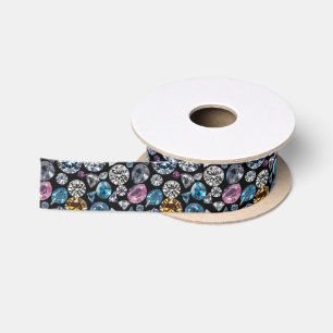 Ruban En Satin Diamants Colorés Cristaux Bijoux & Pierres Précieu