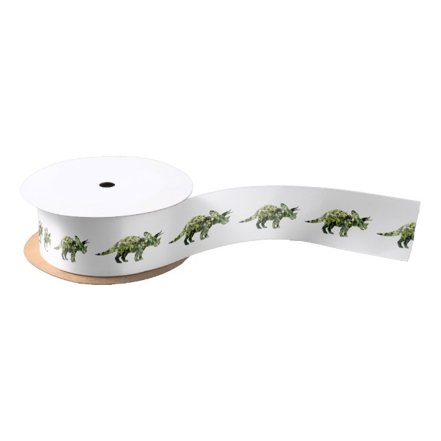 Ruban En Satin Dino Mood, Papier Dinosaure Art Wrapper (Bobine)