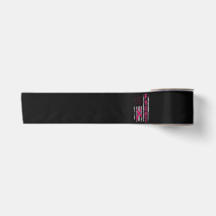 Ruban En Satin Drapeau américain de sensibilisation au cancer du 