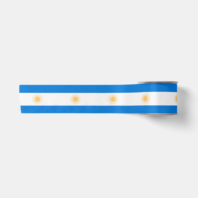 Ruban En Satin drapeau argentin (Devant)