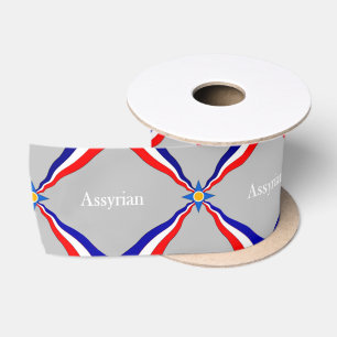 Ruban En Satin Drapeau assyrien