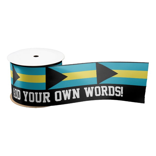 Ruban En Satin Drapeau bahamien classique (Bobine)