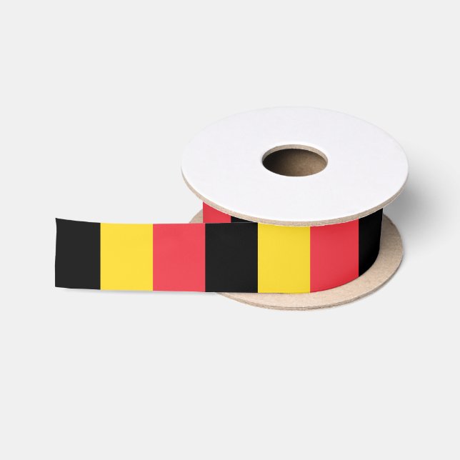 Ruban En Satin Drapeau belge patriotique (Bobine)