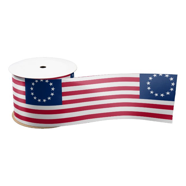 Ruban En Satin Drapeau Betsy Ross Old Glory américain (Bobine)