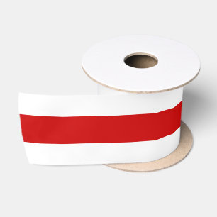 Ruban En Satin Drapeau biélorusse (rouge et blanc)