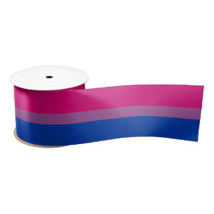 Ruban En Satin Drapeau bisexuel communauté de fierté / drapeau ge