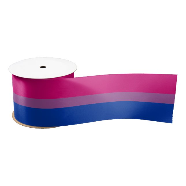 Ruban En Satin Drapeau bisexuel communauté de fierté / drapeau ge (Bobine)