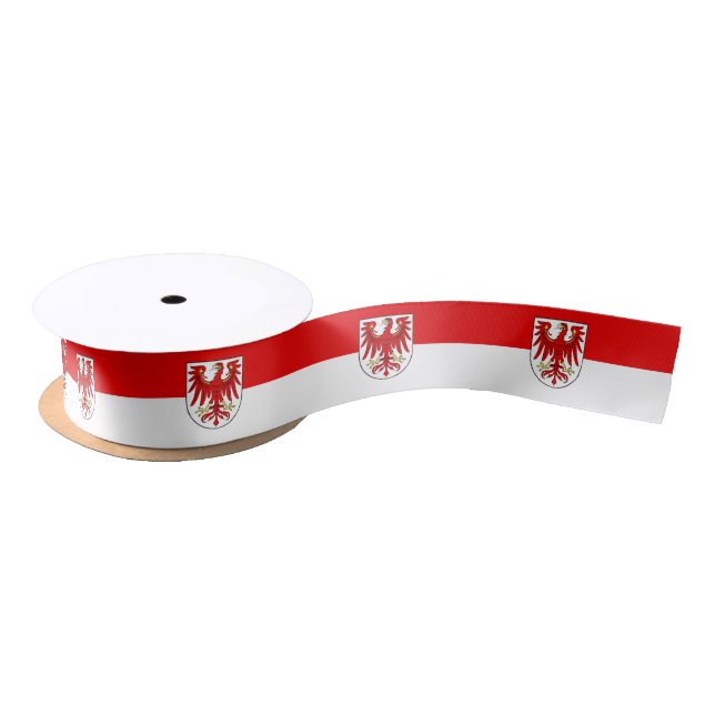 Ruban En Satin Drapeau Brandenburg Satin Ribbon (Bobine)