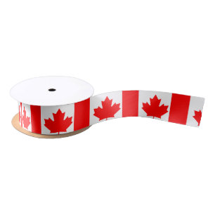 Ruban En Satin Drapeau canadien