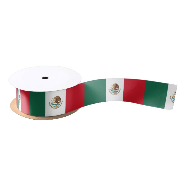 Ruban En Satin Drapeau classique mexicain (Bobine)