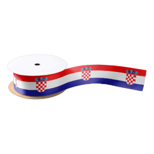Ruban En Satin Drapeau croate & fête d'anniversaire Croatie /spor