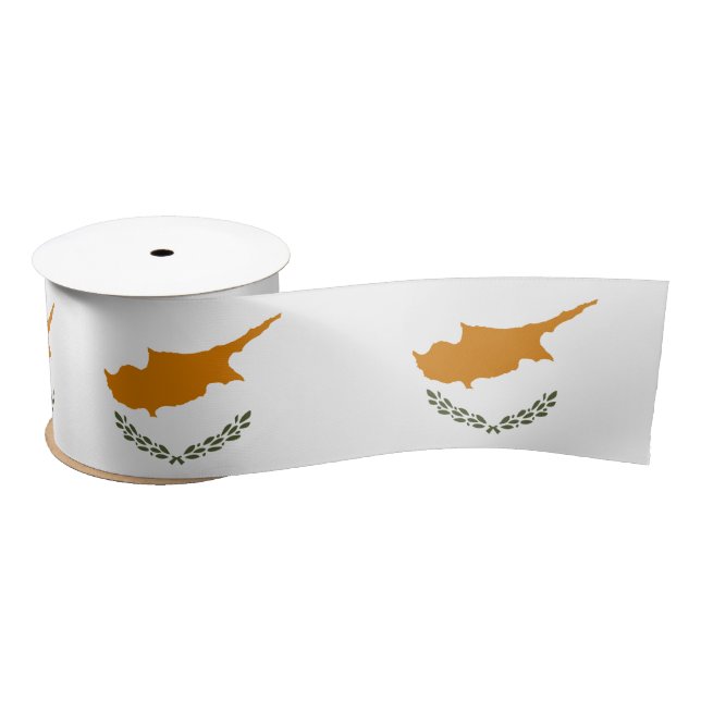 Ruban En Satin Drapeau de Chypre (Bobine)