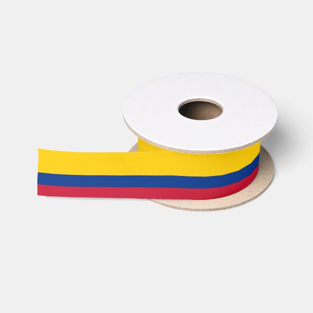 Ruban En Satin Drapeau de Colombie (Bobine)