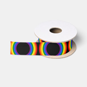 Ruban En Satin DRAPEAU DE COURBE - STRIPES - Bagues de couleurs L