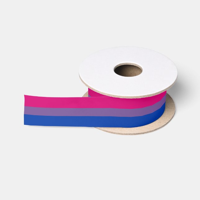 Ruban En Satin Drapeau de fierté bisexuel (Bobine)
