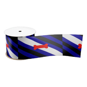 Ruban En Satin Drapeau de fierté de jeu de chiots de SlipperyJoe