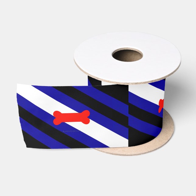 Ruban En Satin Drapeau de fierté de jeu de chiots de SlipperyJoe  (Bobine)