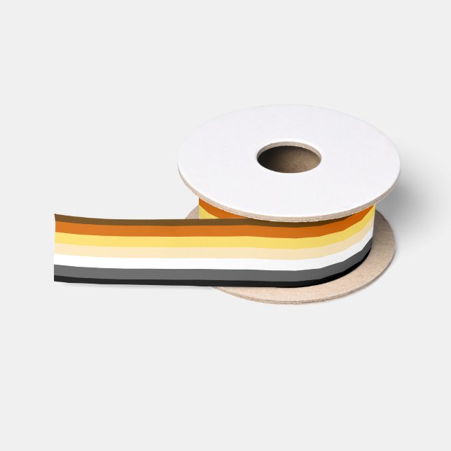 Ruban En Satin Drapeau de fierté des ours Couleurs de fierté des  (Bobine)