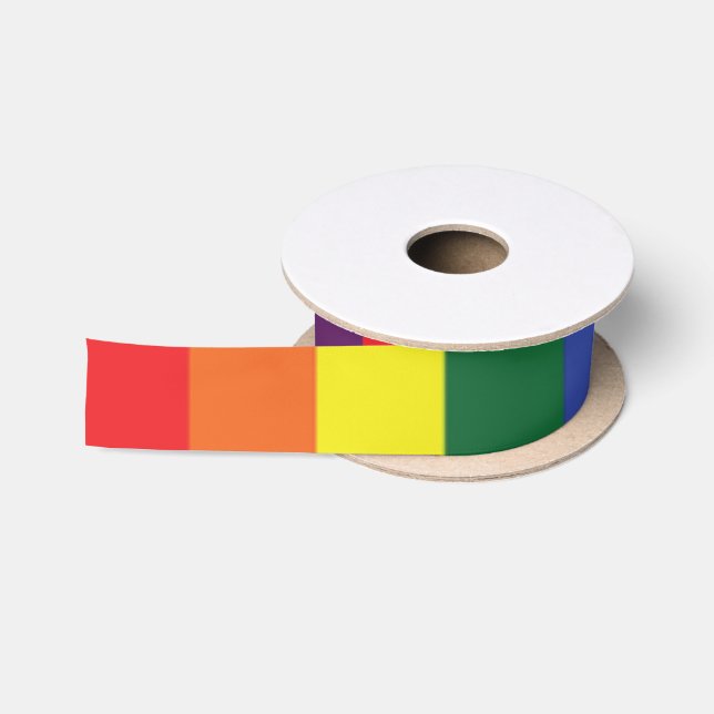 Ruban En Satin Drapeau de fierté LGBT (Bobine)