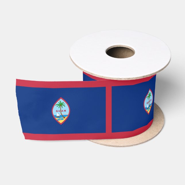 Ruban En Satin Drapeau de Guam (Bobine)
