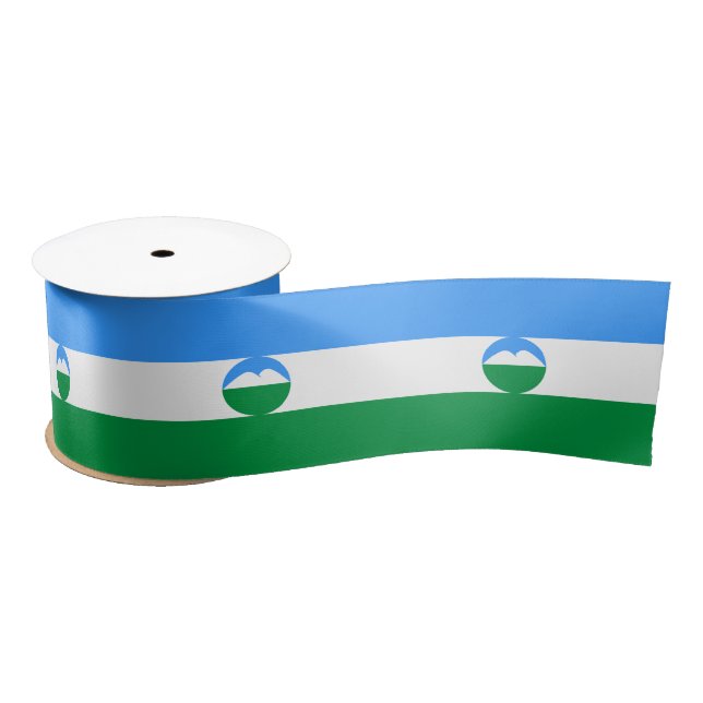 Ruban En Satin Drapeau de Kabardino-Balkarie (Bobine)