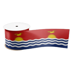 Ruban En Satin Drapeau de Kiribati