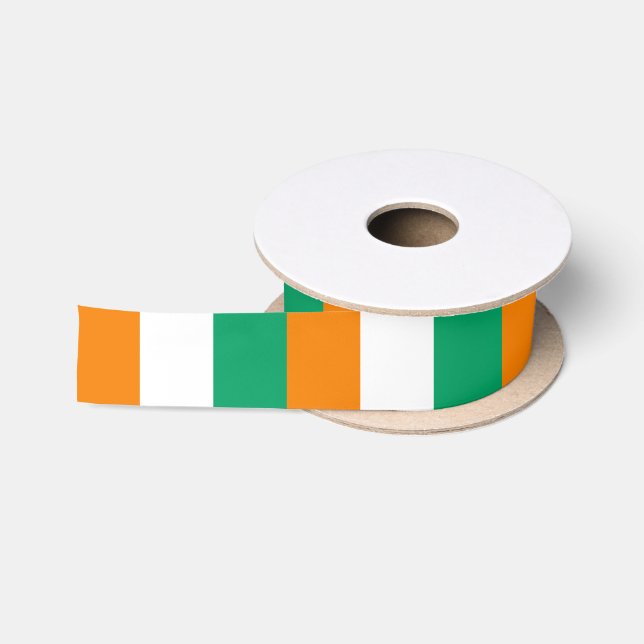 Ruban En Satin Drapeau de la Côte d'Ivoire (Bobine)