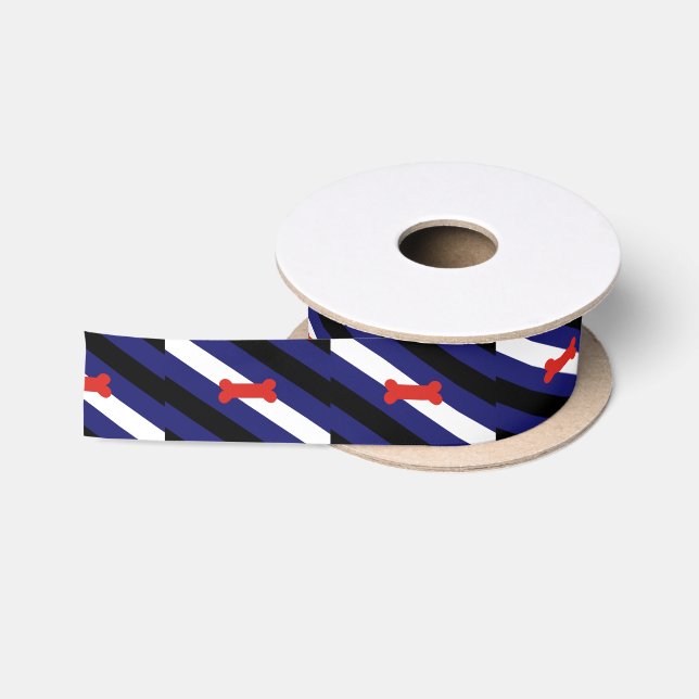 Ruban En Satin Drapeau de la fierté de jeu de chiot (Bobine)