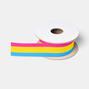 Ruban En Satin Drapeau de la fierté pansexuelle