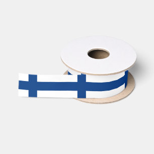 Ruban En Satin Drapeau de la Finlande