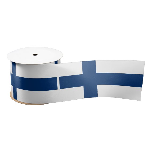 Ruban En Satin Drapeau de la Finlande (Bobine)