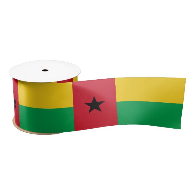 Ruban En Satin Drapeau de la Guinée Bissau (Bobine)