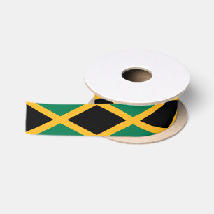 Ruban En Satin Drapeau de la Jamaïque