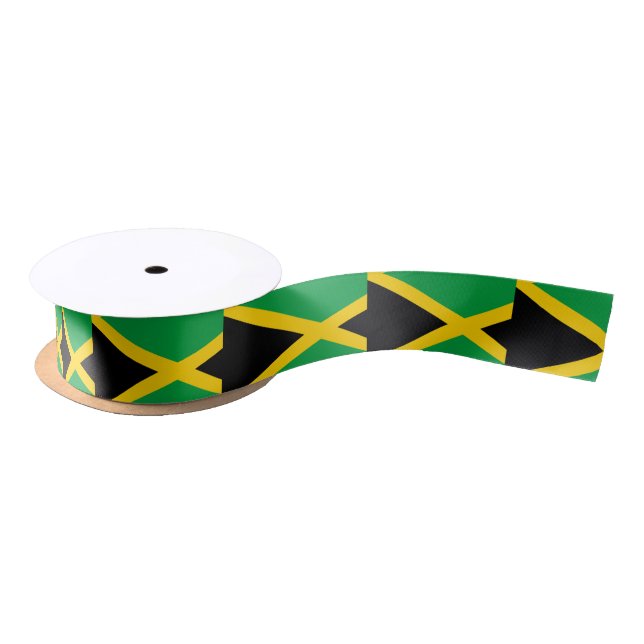 Ruban En Satin Drapeau de la Jamaïque (Bobine)
