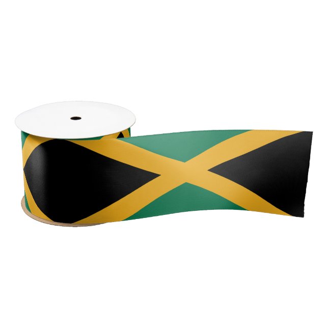 Ruban En Satin Drapeau de la Jamaïque (Bobine)